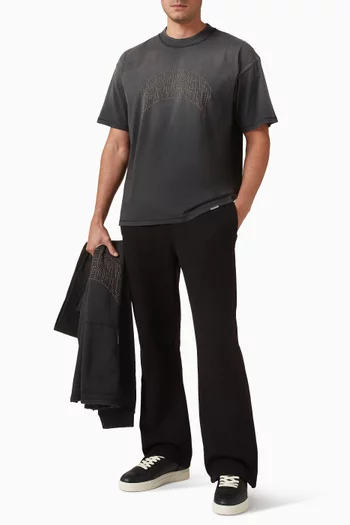 Logo Embellished T-shirt in Cotton