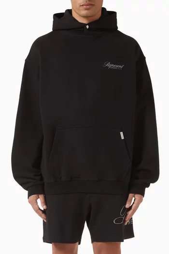 Owners Club Script Hoodie in Cotton-jersey