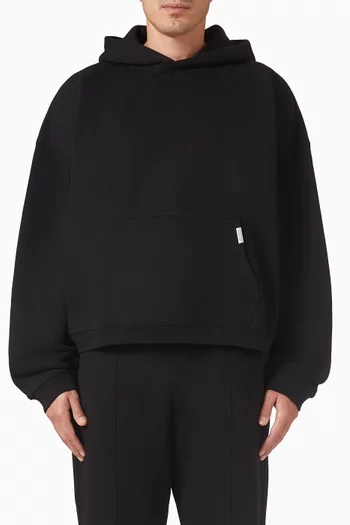 Initial Boxy Hoodie in Cotton