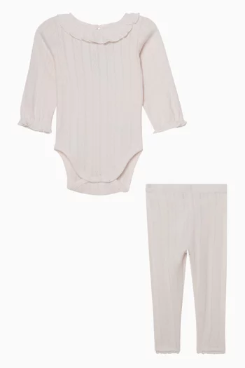 طقم هدايا قطن عضوي، 2 قطع