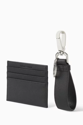 Cardholder & Keyring Gift Set in Leather