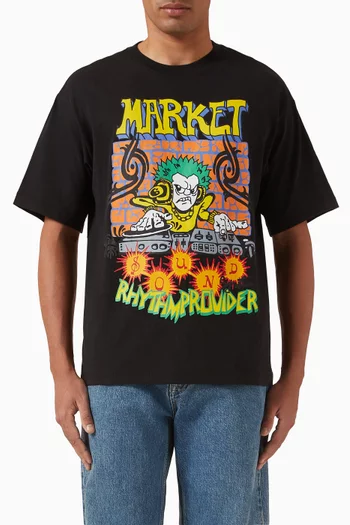 Rhythm Provider-print T-shirt in Cotton