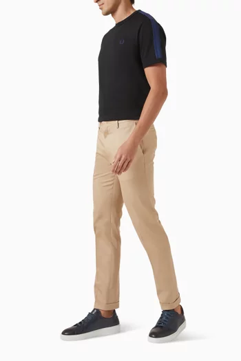 Mesh Taped Ringer T-shirt in Cotton