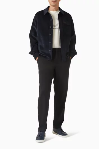 Outline Laurel Wreath T-shirt in Cotton