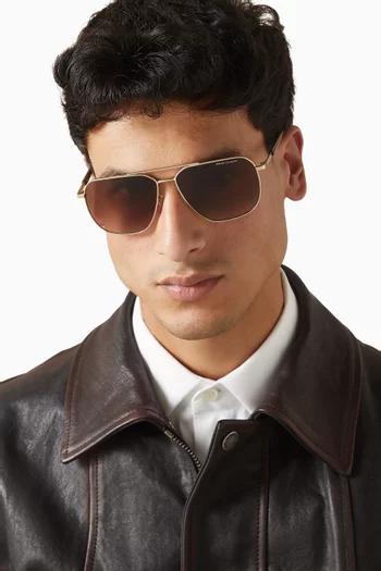 Aviator Sunglasses in Metal