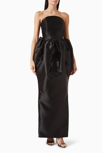 فستان سهرة فيينا بتصميم منفوخ عند الخصر ميكادو