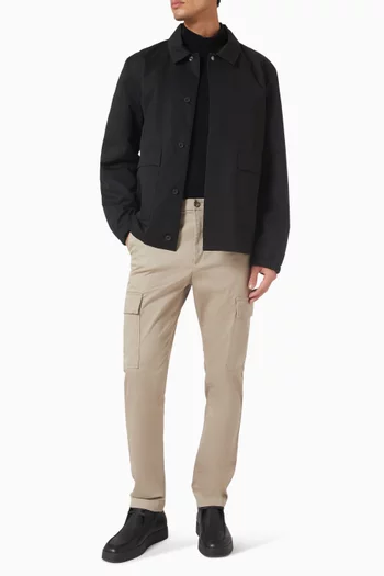 سترة بياقة عالية صوف