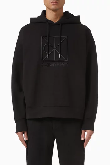 Logo Hoodie in Cotton Terry