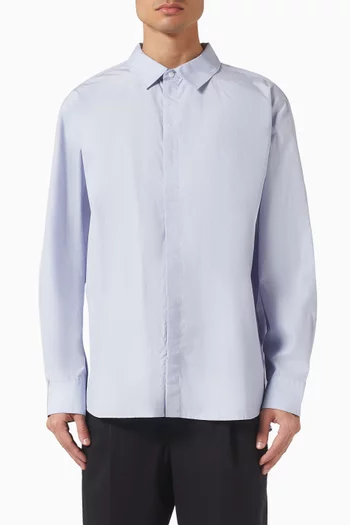 Relaxed Button-down Shirt in Cotton