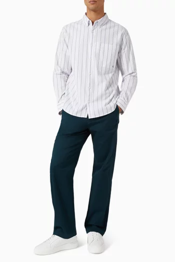 90's Straight Pants in Cotton-blend