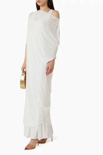 Moon Layered Drape Dress
