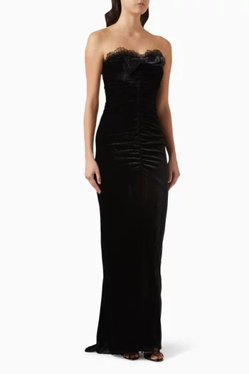 Bow Gown in Velvet