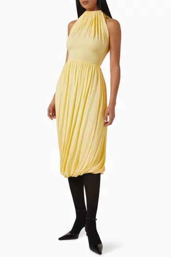 فستان بتصميم ملفوف جيرسيه