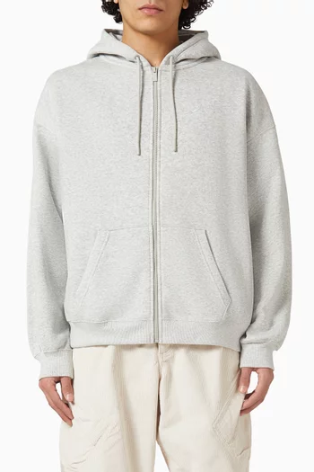 Brooklyn Oversized Full-zip Hoodie in Fleece