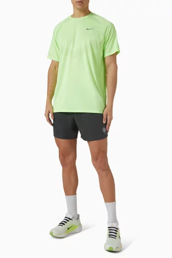 Stride 5″ Brief‑Lined Running Shorts