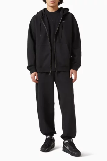 Solo Swoosh Zip Hoodie in Cotton-fleece