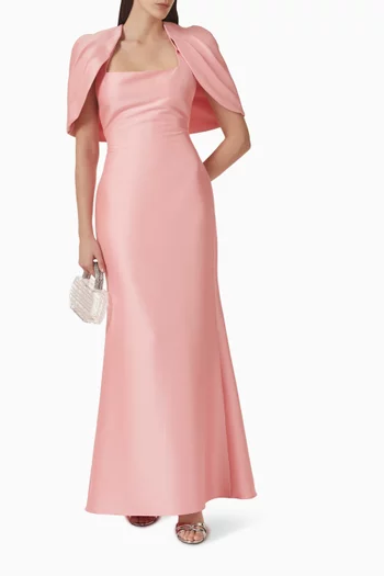 فستان سهرة بكاب ميكادو