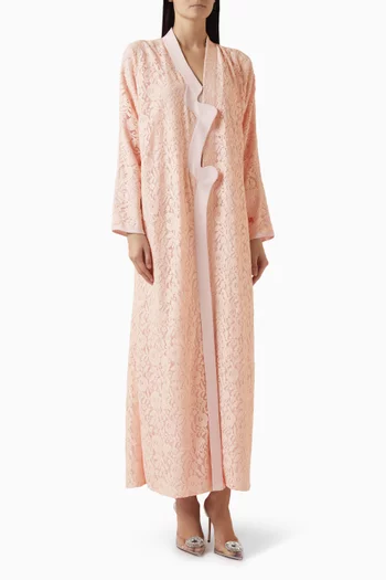 عباية كلاود بتصميم بشت دانتيل