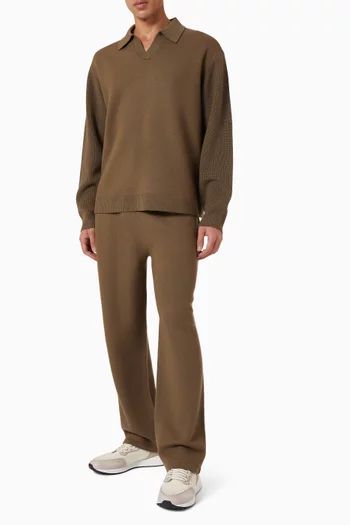 Polo Sweater in Merino-wool