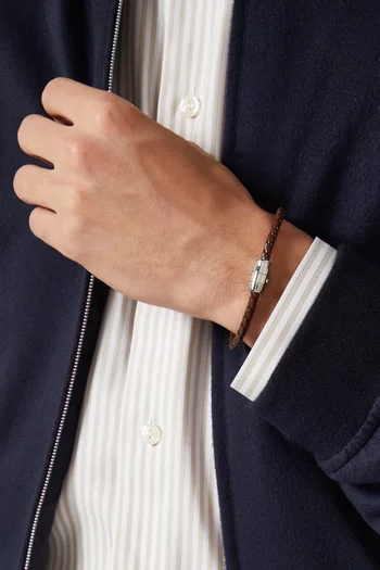 3 Rings Bracelet in Soft Leather