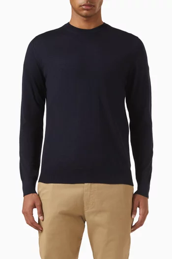 Crewneck Sweater in Silk-cashmere