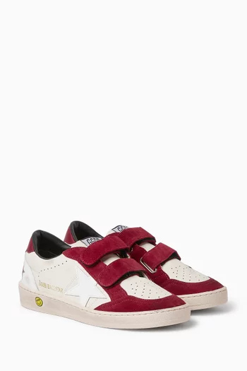 Ball Star Strap Sneakers in Nappa Leather & Suede