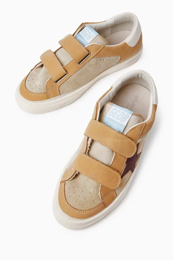 May School Sneakers in Leather & Suede
