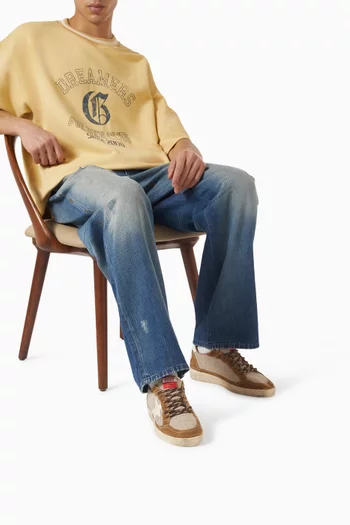 سنيكرز بول ستار صوف وجلد