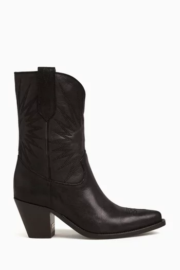 Wish Star 70 Low Boots in Leather