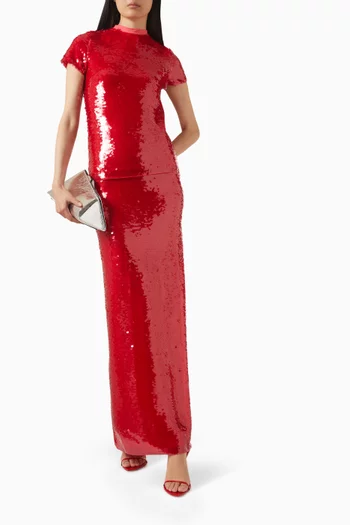 تي شيرت مريميد مطرز بالترتر