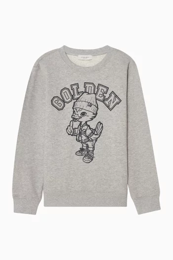 سويت شيرت جورني بفتحة رقبة مستديرة