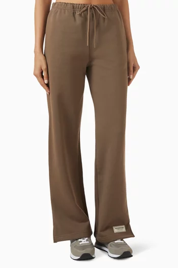 Straight Leg Sweatpants in Cotton Fleece