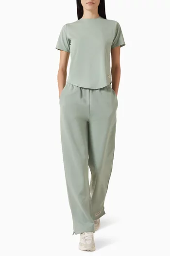 Straight Leg Sweatpants in Cotton Fleece