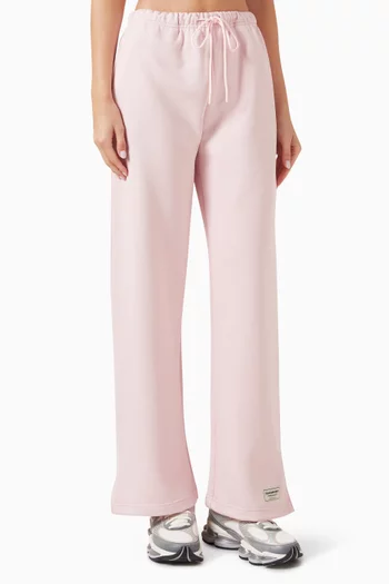 Straight Leg Sweatpants in Cotton Fleece