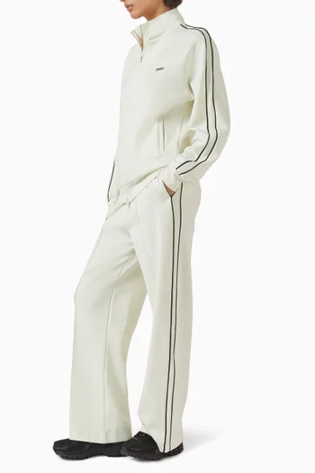 جاكيت رياضي بأجزاء بلون مغاير قماش سكوبا ناعم