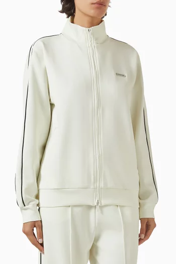 جاكيت رياضي بأجزاء بلون مغاير قماش سكوبا ناعم