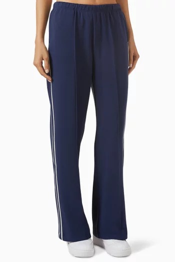Contrast Panel Straight Leg Pants in Scuba Soft