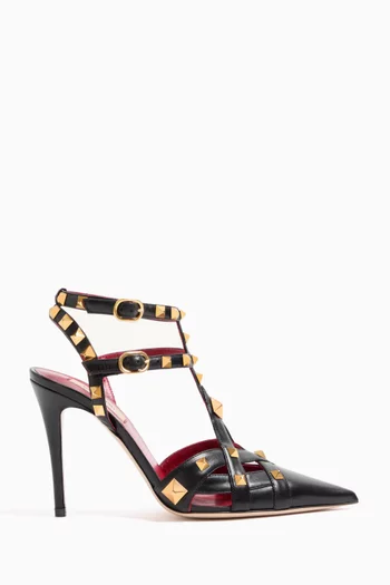 حذاء كلاسيك ستادي بكعب 100 مم جلد جدي