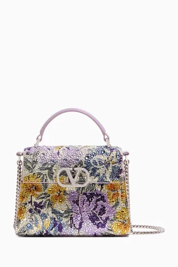 Mini VSLING Rhinestone-embellished Top-handle Bag