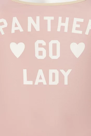 لباس سباحة قطعة واحدة بطبعة ليكرا