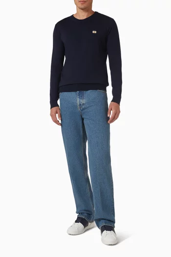 سترة بحرف V صوف