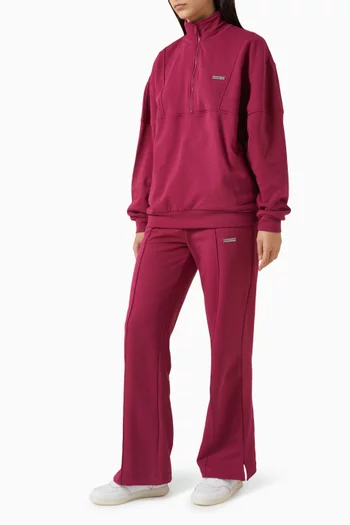 Wide-leg Sweatpants in Cloud Fleece