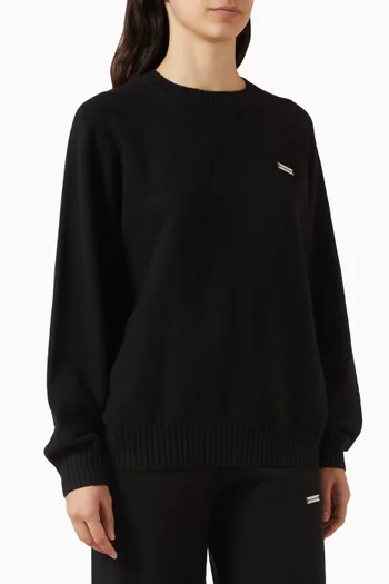 Knitted Sweatshirt in Cloud Knit