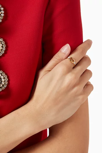 Ovalette Swarovski® Crystal Ring in Metal