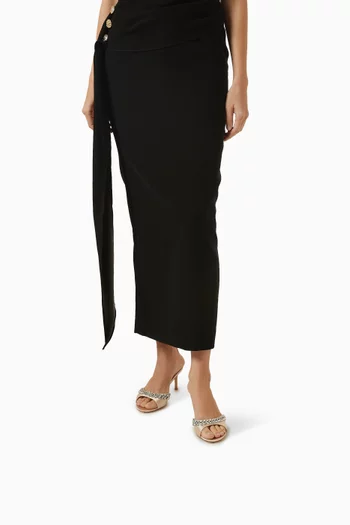 Yazmin 70 Crystal Mule Sandals in Satin