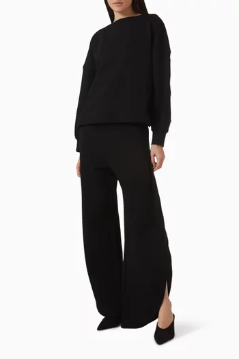 Petal Sweatpants in Lambskin Leather