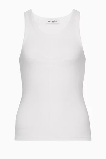 Darts Tank Top in Cotton Blend