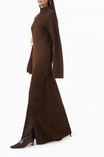 فستان سيلين نسيج صوف