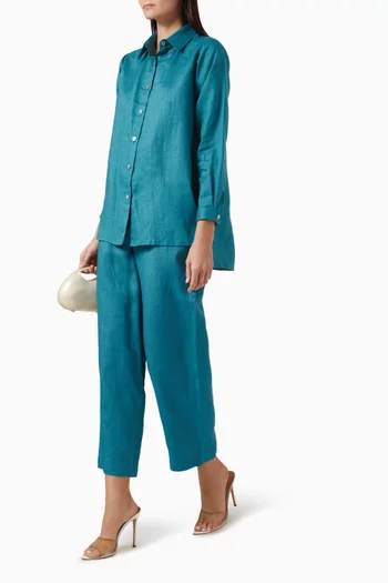 Meadow Shirt & Pants Set in Linen