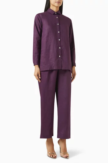 Meadow Shirt & Pants Set in Linen